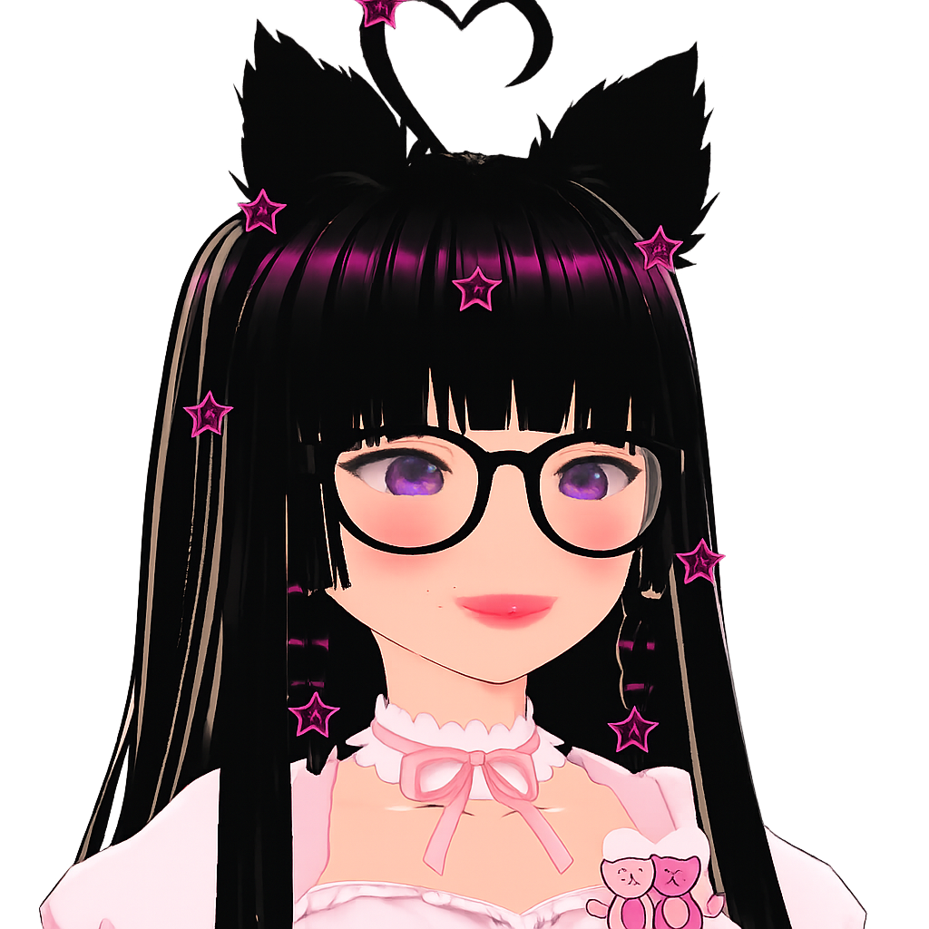 Kitty VTuber sonriendo